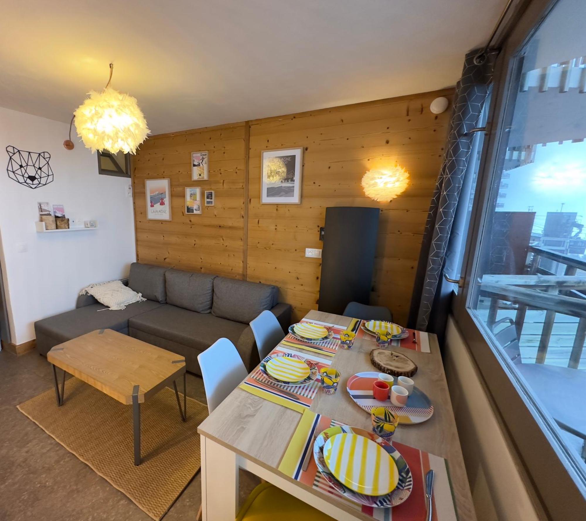 Paquebot Des Neiges - Appartement 4 Personnes - Vue Mont Blanc La Plagne Zewnętrze zdjęcie